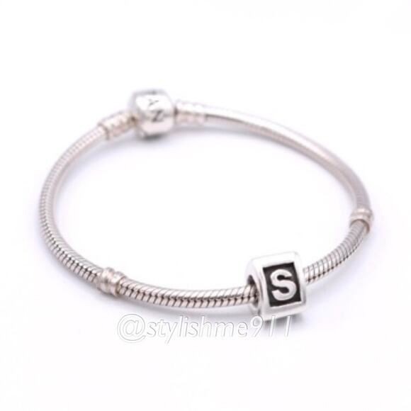 Authentic PANDORA Alphabet Letter "S" Bead - Picture 5 of 9